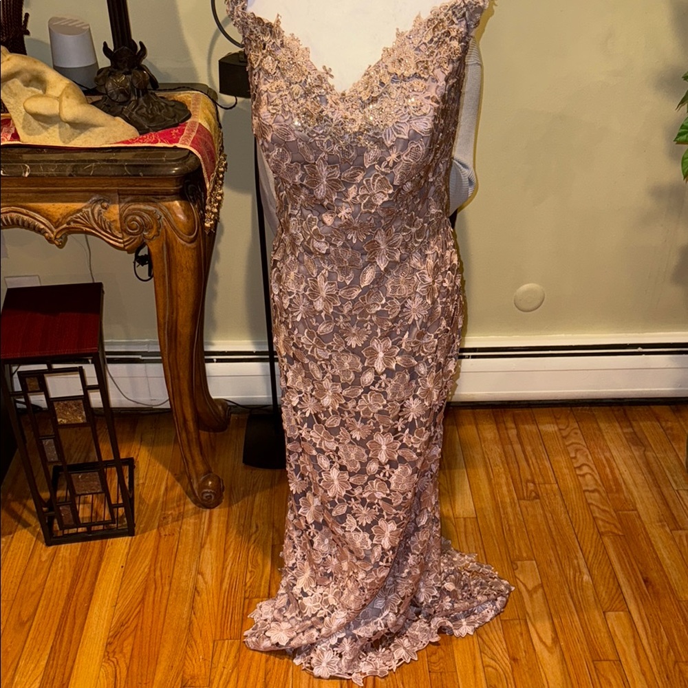 Elegant Lace Evening Gown